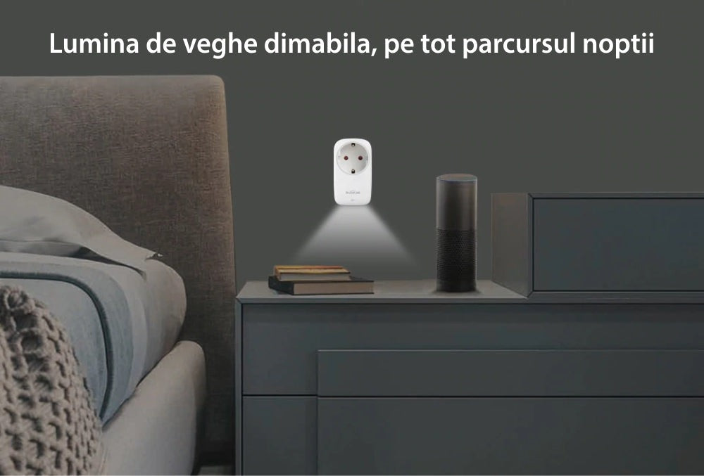 Priza Smart BroadLink SP4L-EU - WiFi Control Vocal Google Alexa App Programare Lumina - 6924826704482 - 5