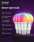 Set 4 x Bec Smart Gosund NiteBird WB4 E27 RGB - 8W 800lm 2700-6500K Reglabil APP Alexa Google Assistant Timer - WB4-4pack - 5907489608640