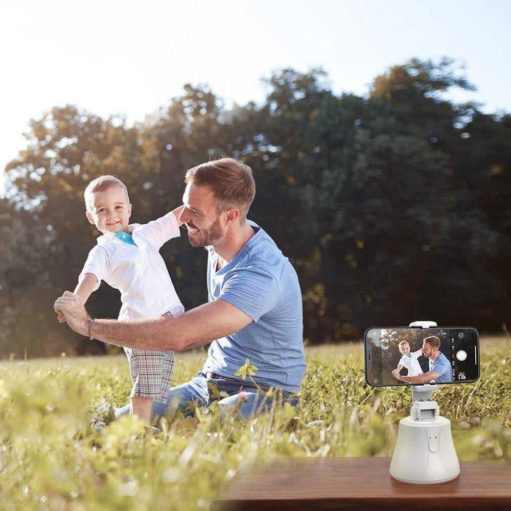 Suport Rotativ 360° Smartphone Baseus - Live Streaming Tracking AI al Fetei Stabilizator Gimbal - White - SUYT-B02 - 6953156232082 - 9